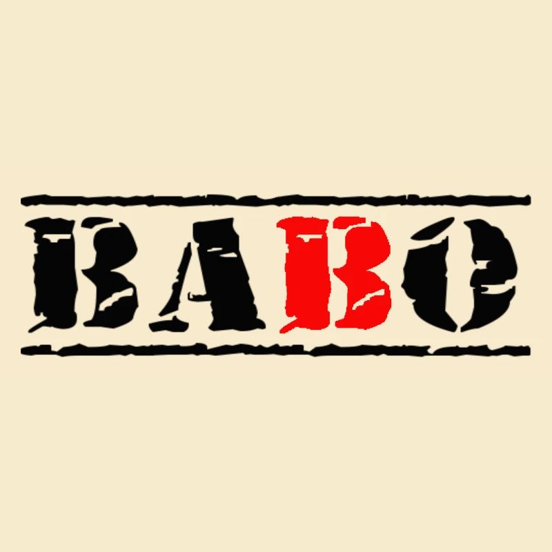 stempel babo schwarz rot