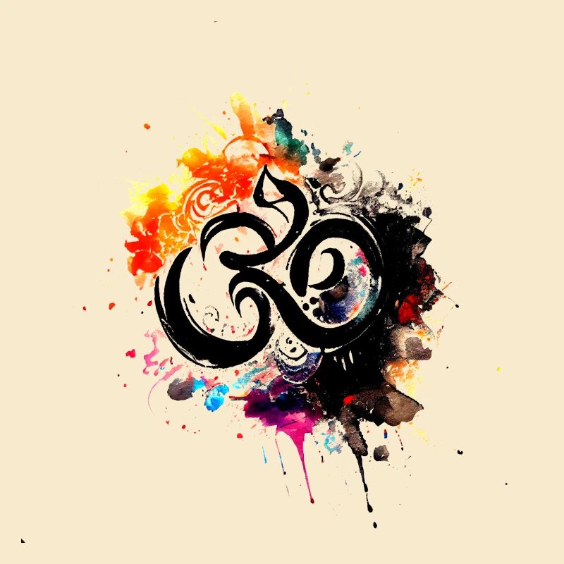 Yogi, Prana Om - Rainbow Ink Artwork