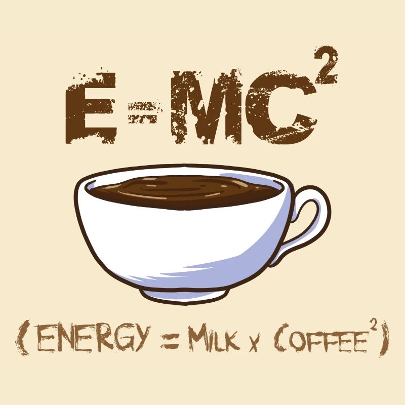 Coffee formula molecule energy - saying caffeine