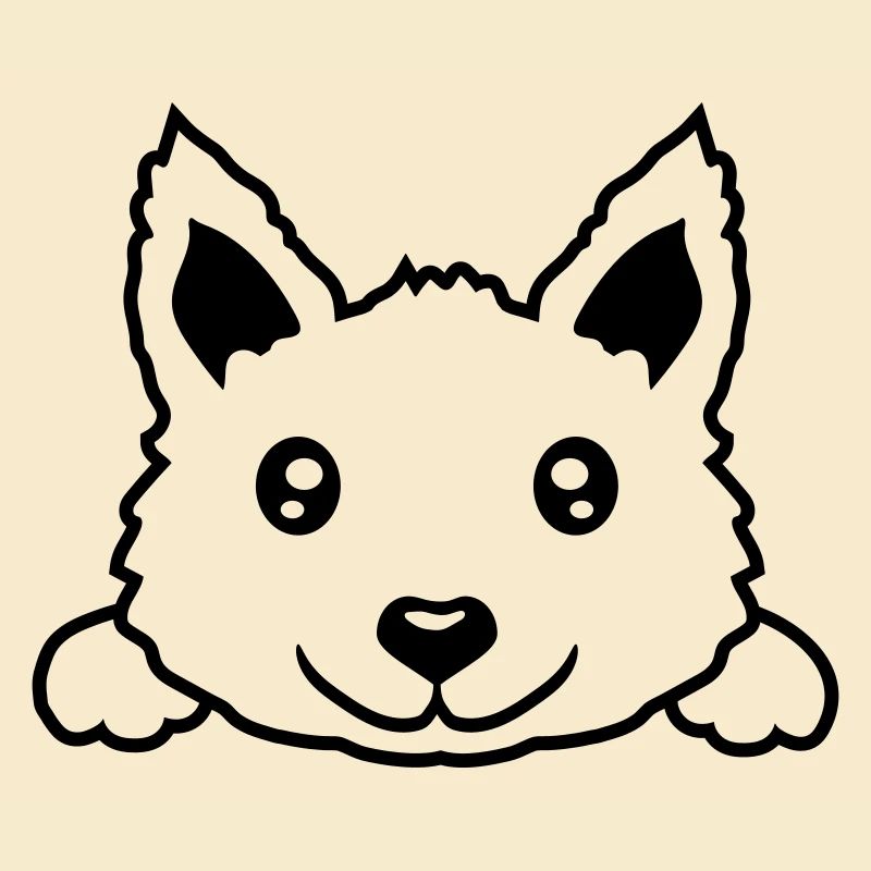 Petit design de chien mignon