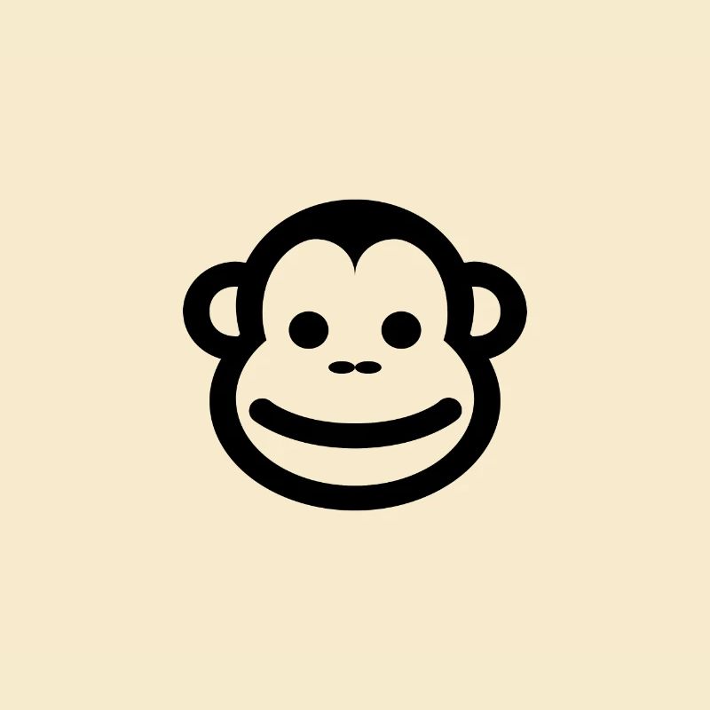 Monkey Gesicht Affe Tshirt Kinder Damen Herren
