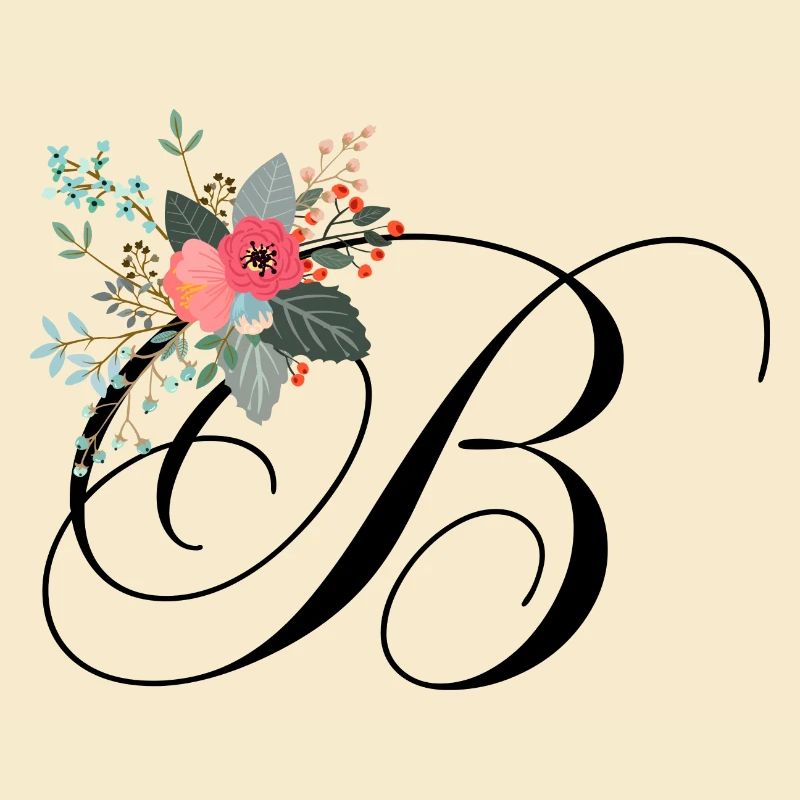 Buchstabe b Blumen