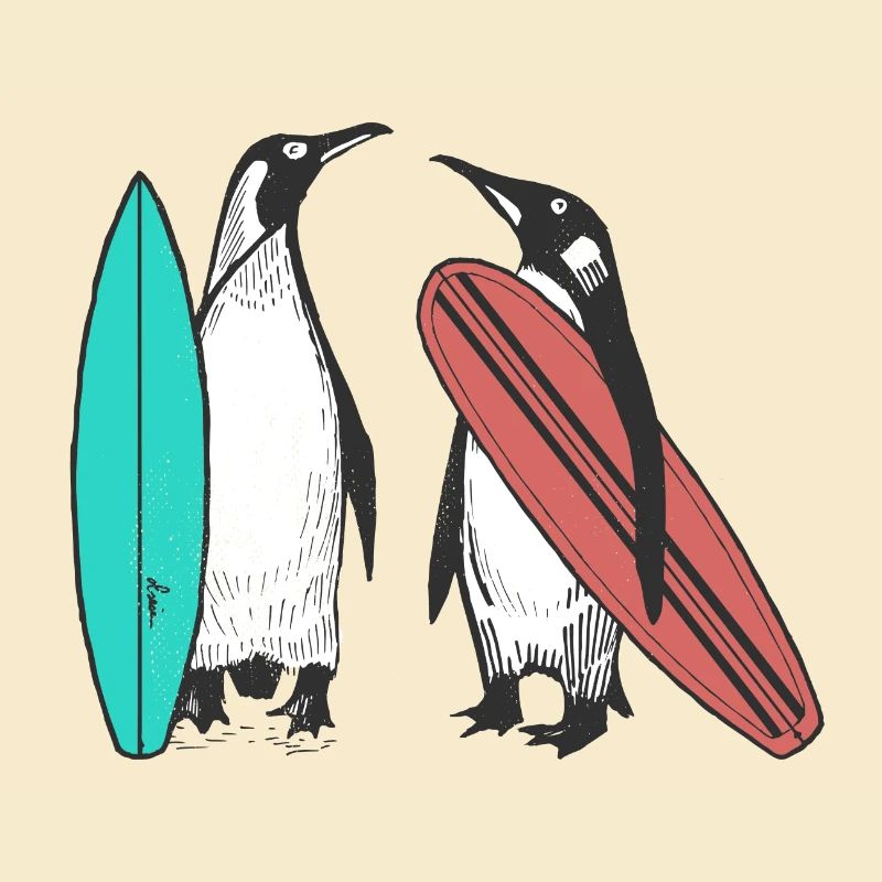 Penguin Surfer