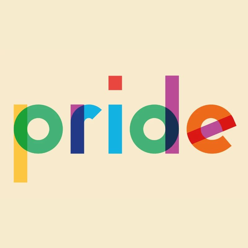 Pride - Rainbow Typography