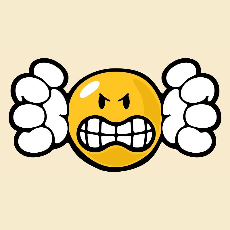 Smiley Anger Unforgiving