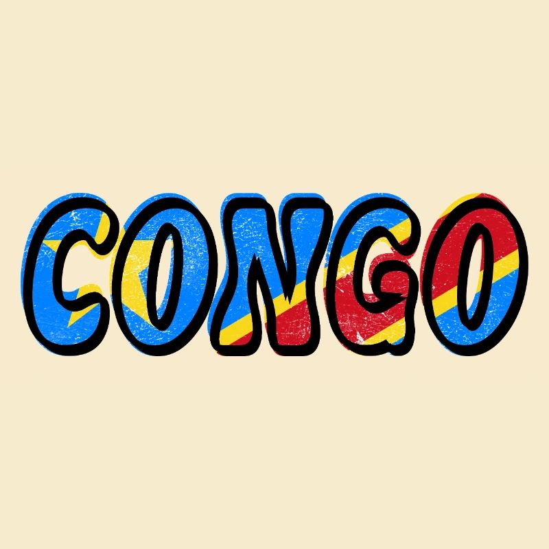 Congo – Couleurs du drapeau du Congo libre
