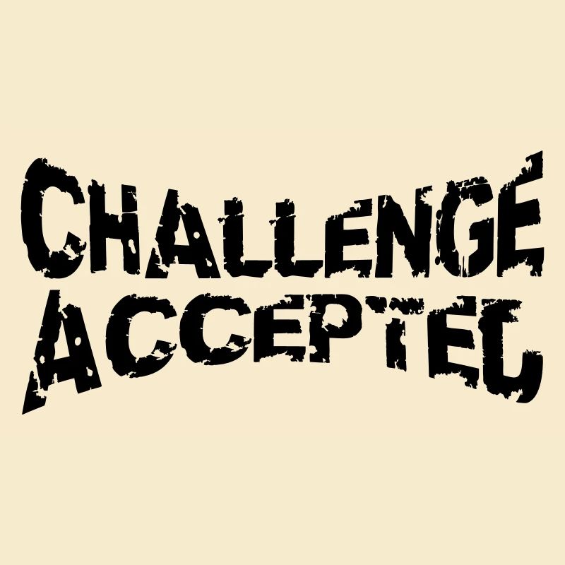 Cooler Stempel Challenge Accepted