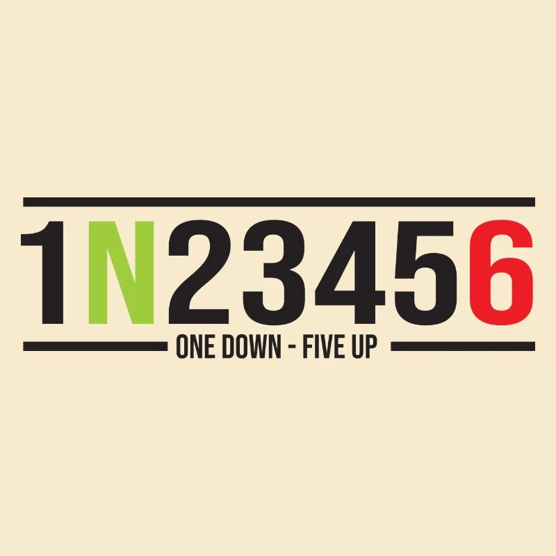Motorrad Gänge 1N23456 One Down-Five Up