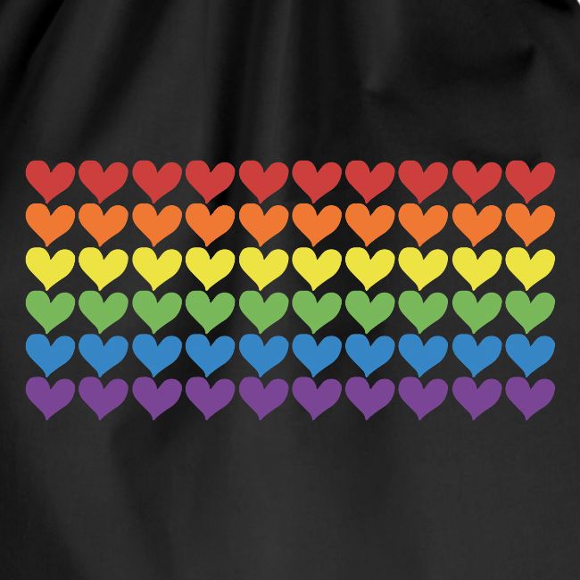 Pride Hearts Rainbow