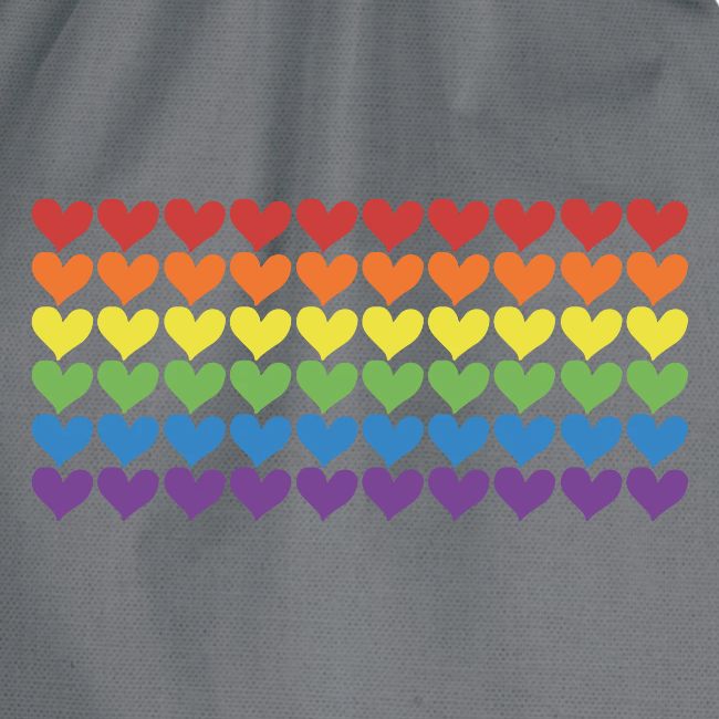 Pride Hearts Rainbow
