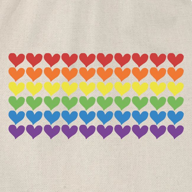 Pride Hearts Rainbow