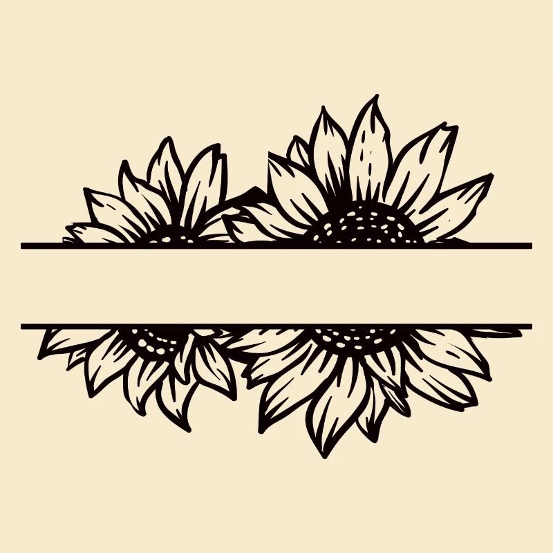 Doppel Sonnenblume split schwarz