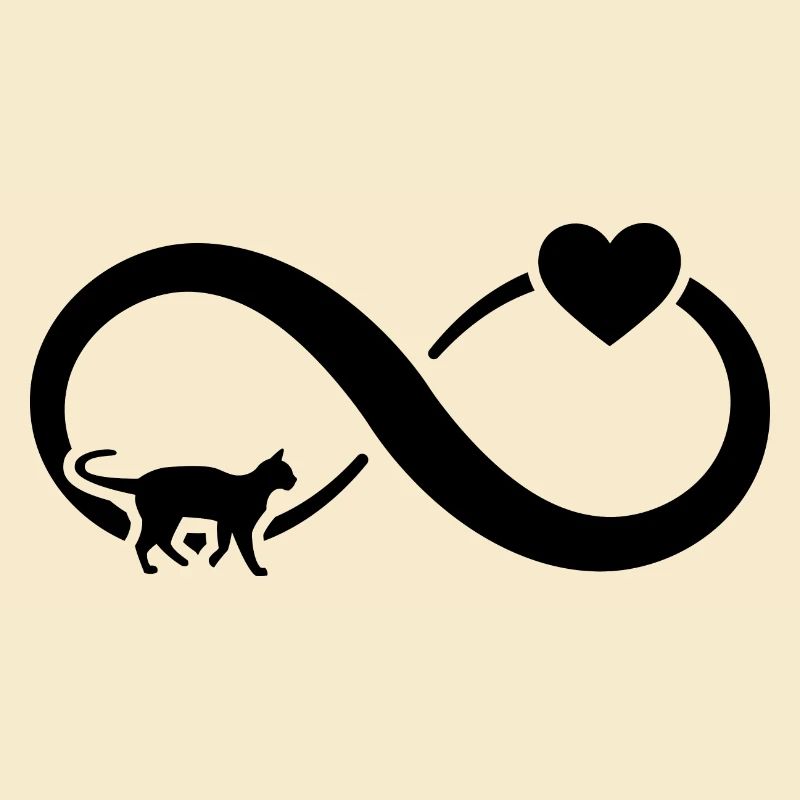 Infinity Heart and Cat -