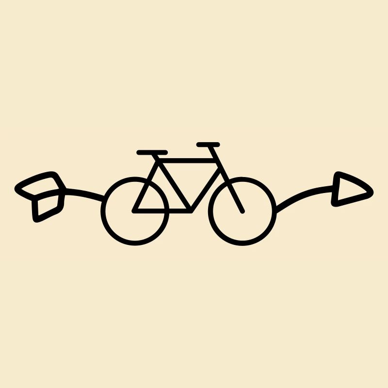 Fahrrad Pfeil nach rechts