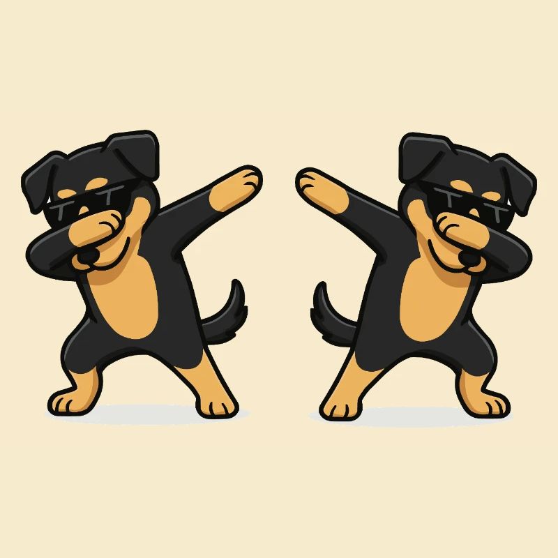 Dog Comic Dabbing 2