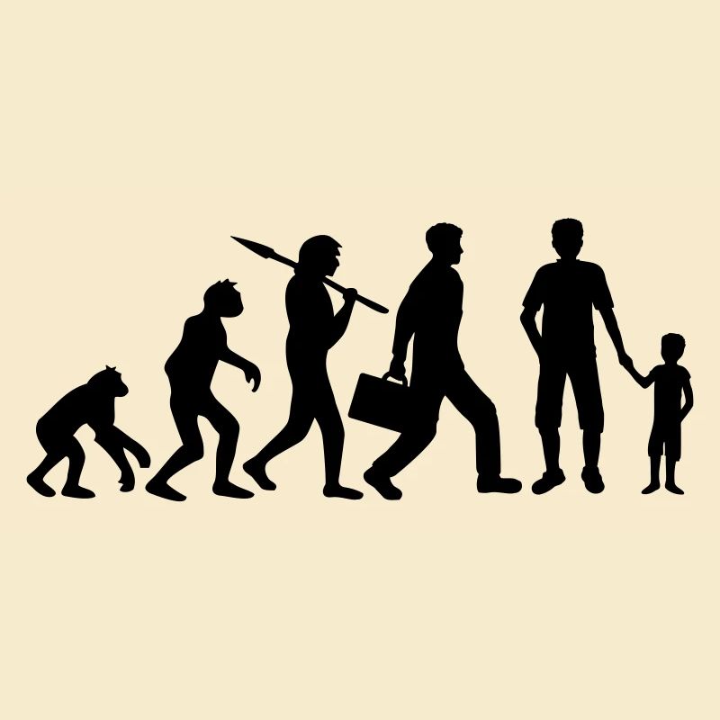 Sohn Papa Evolution Kind