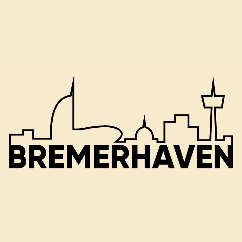 Bremerhaven with skyline