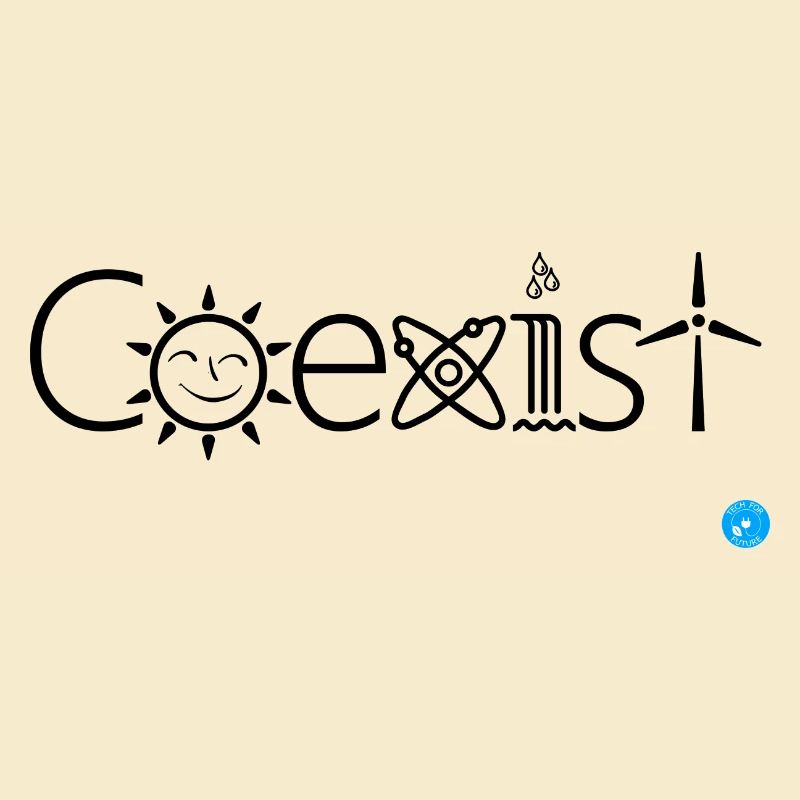Coexist Solar & Nuclear Power & Hydropower Wind Power