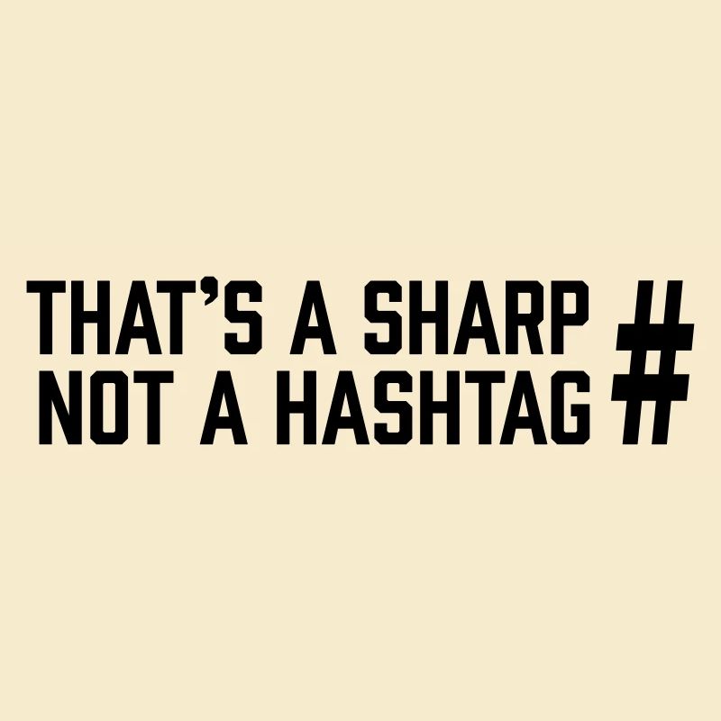 Sharp vs Hashtag