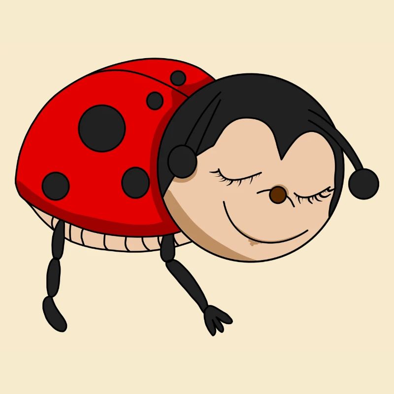 Ladybug sleeps