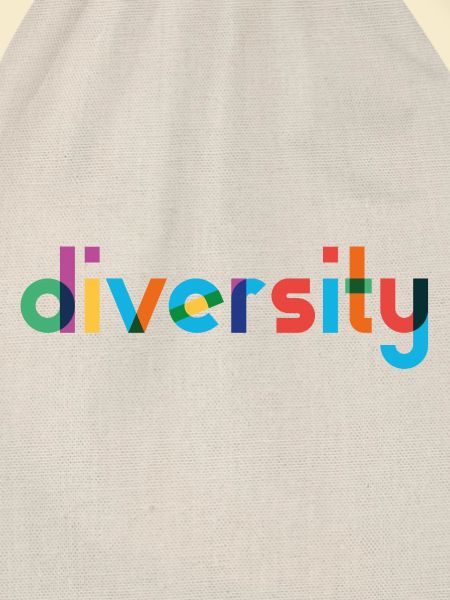 Diversity - Rainbow Typography
