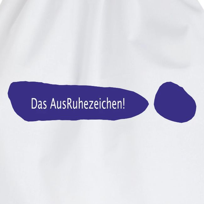 Ausruhezeichen neu blau