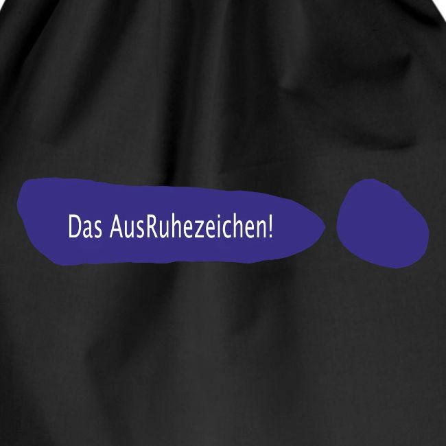 Ausruhezeichen neu blau