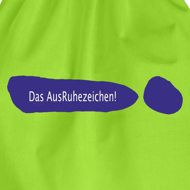 Ausruhezeichen neu blau
