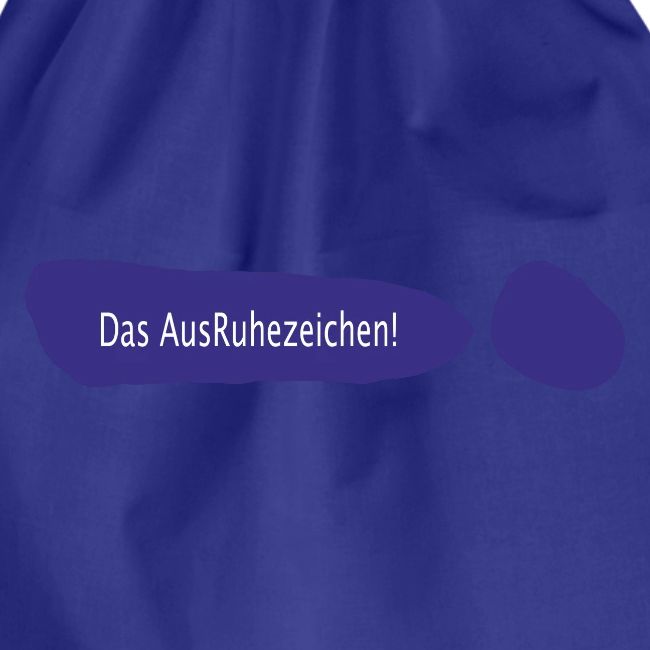 Ausruhezeichen neu blau