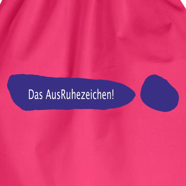 Ausruhezeichen neu blau