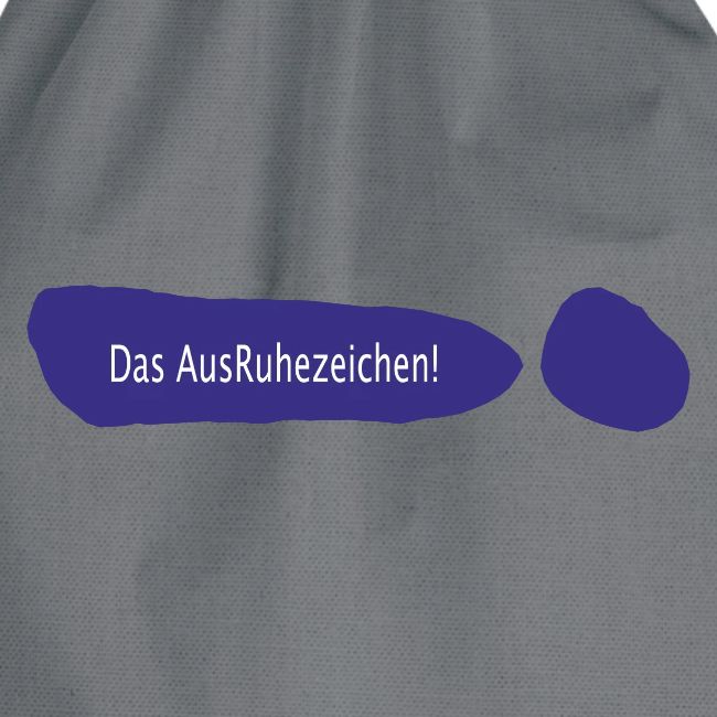 Ausruhezeichen neu blau
