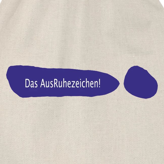 Ausruhezeichen neu blau