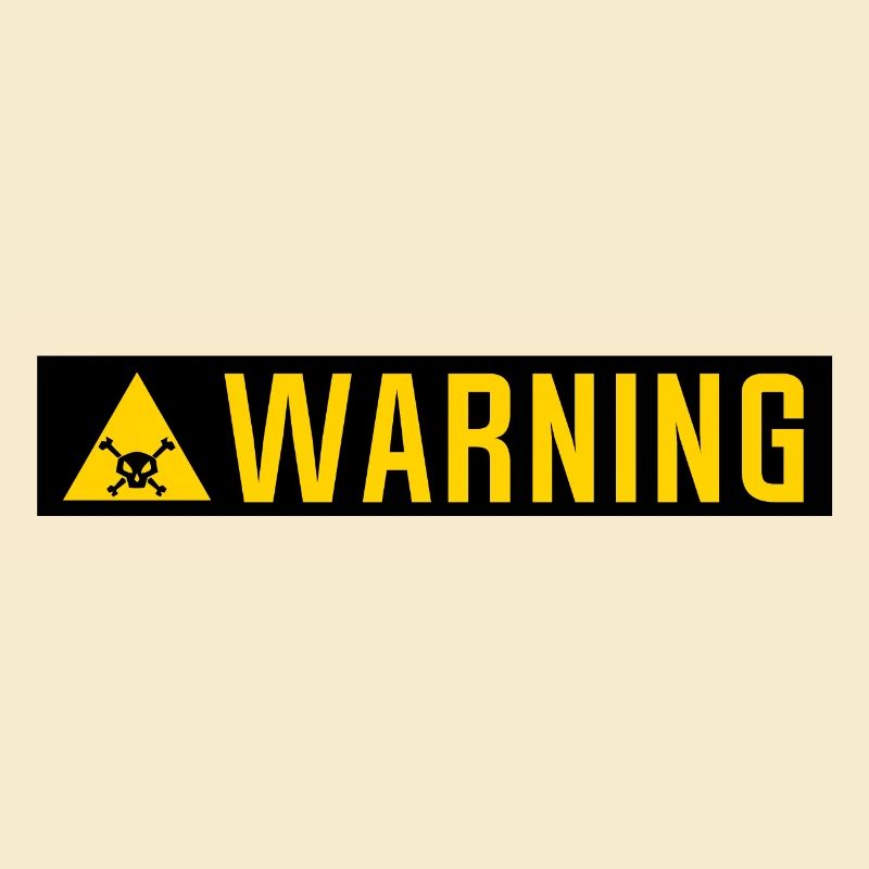 Warning-Panel Tod Kopf Dreiecksplatte