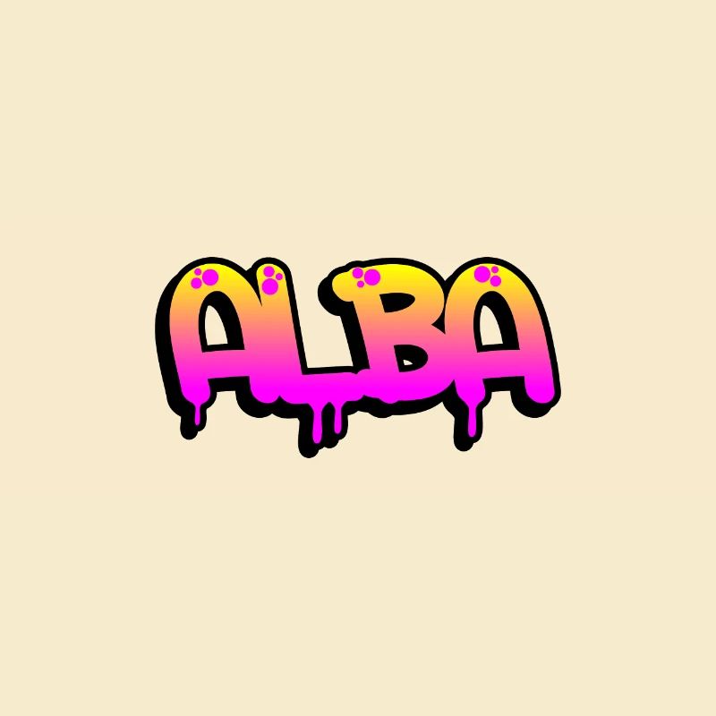 Graffiti name Alba