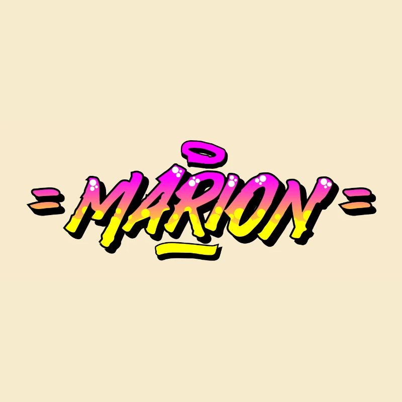 Graffiti First Name Marion