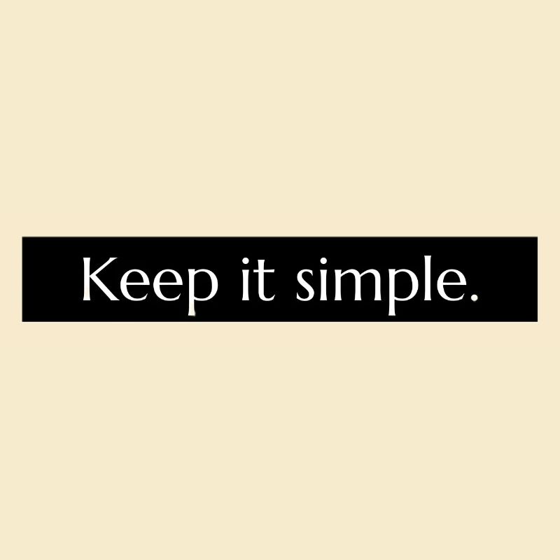 Keep it simple collection