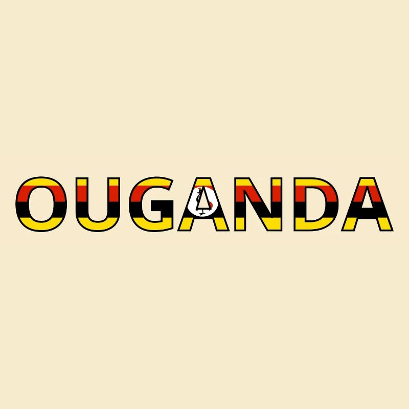 Uganda-Flagge
