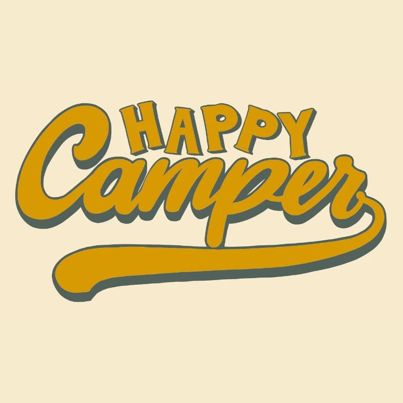 Camper Spruch Happy Camper