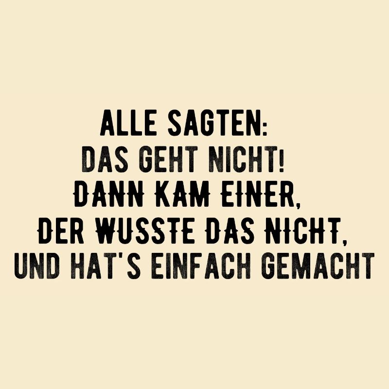 Das geht nicht - oder doch?