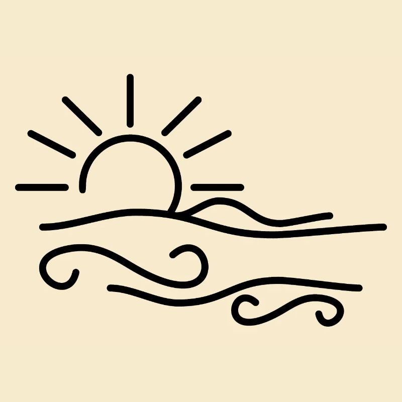Sunset by the sea/lake