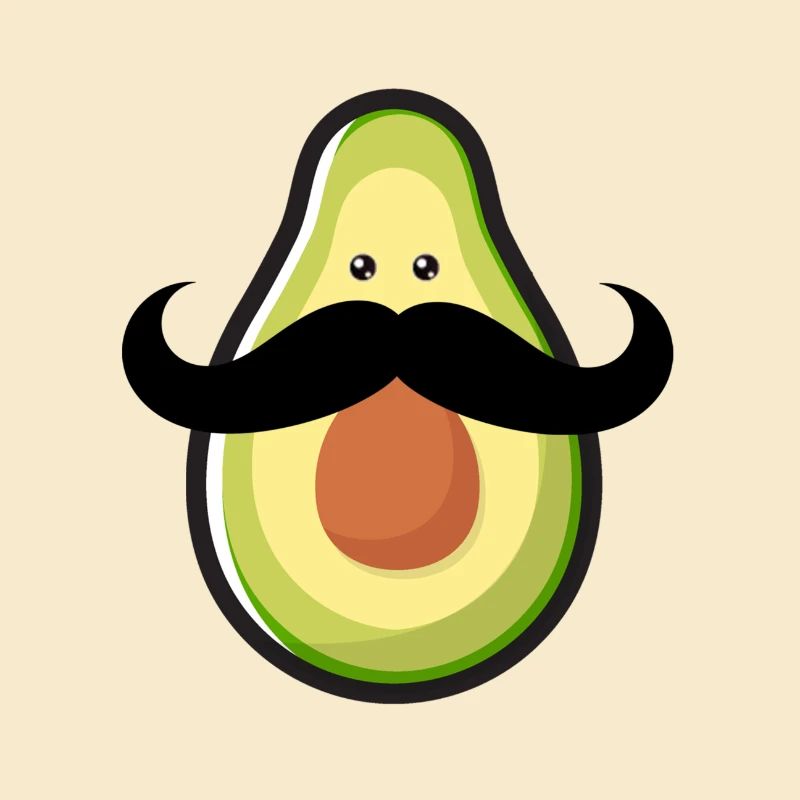 Mustache Avocado