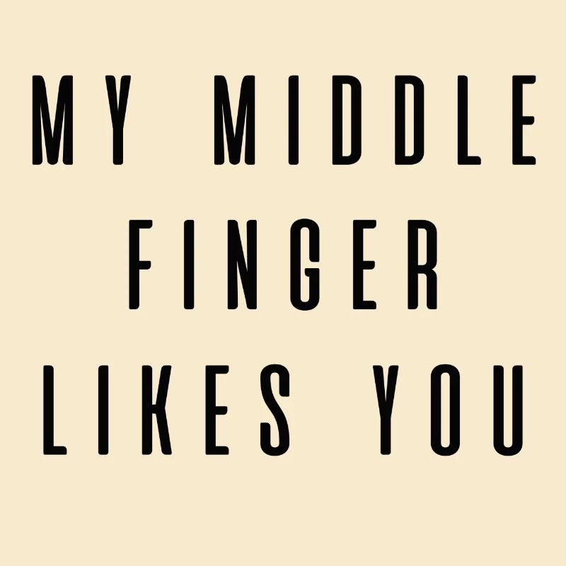 Middle finger Mittelfinger