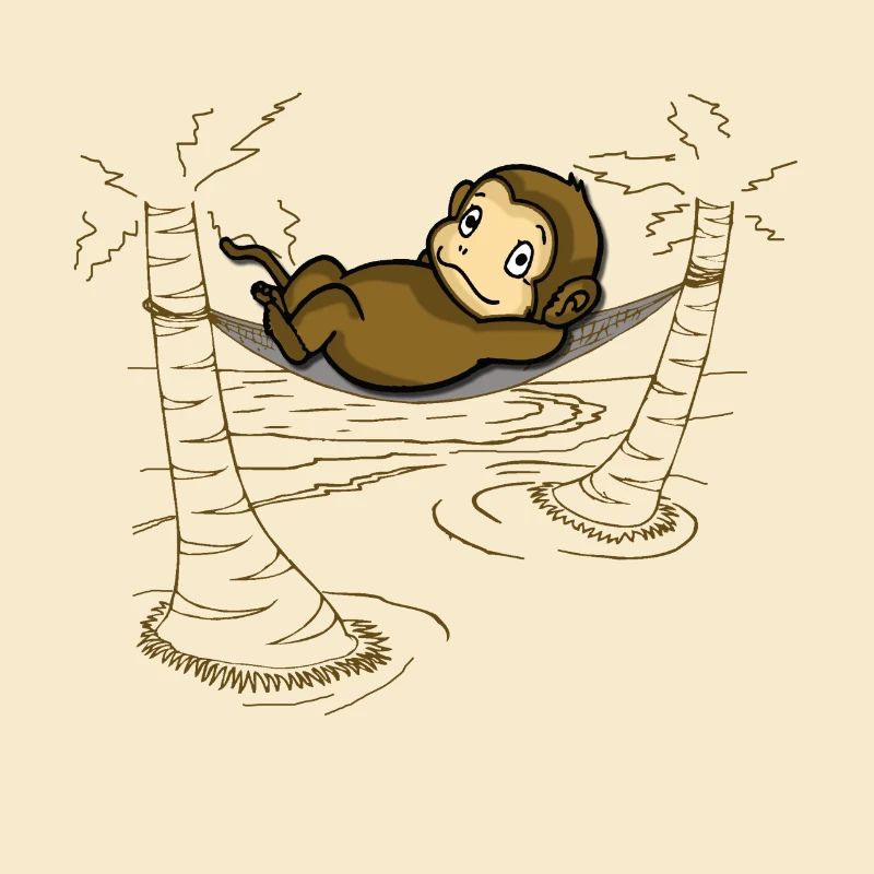 Monkey in hammock