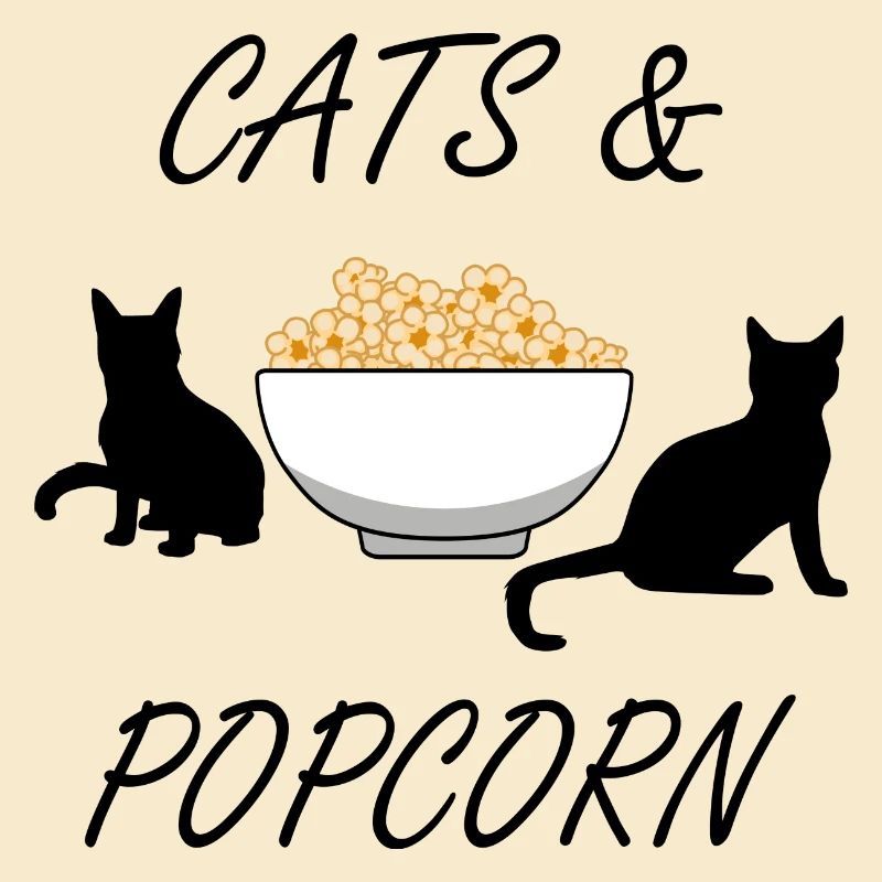 Popcorn and Cats Cute Kitty Pop Corn Manger