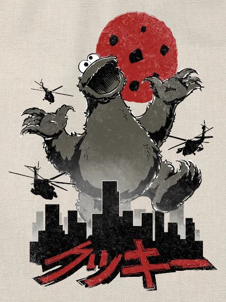 Sesamstraße Krümelmonster Cookiezilla