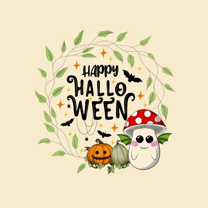 Happy Halloween Toadstool