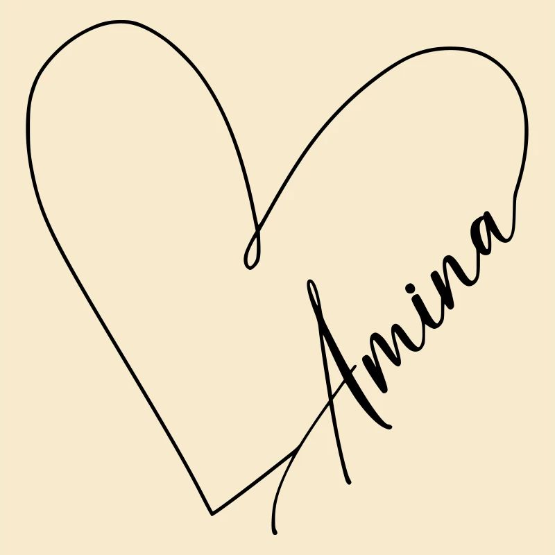 Amina Name Herzlinie