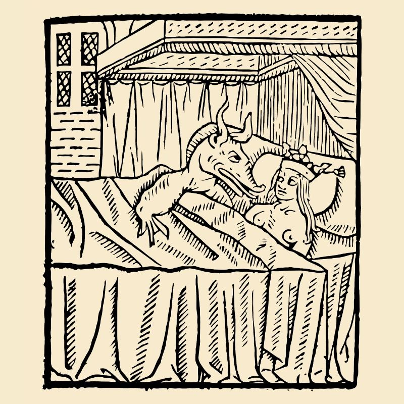 Das Tier im Bett