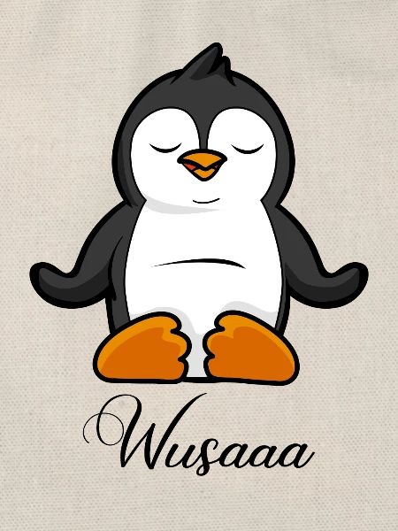Auszeit Durchatmen Wusaaa Pinguin