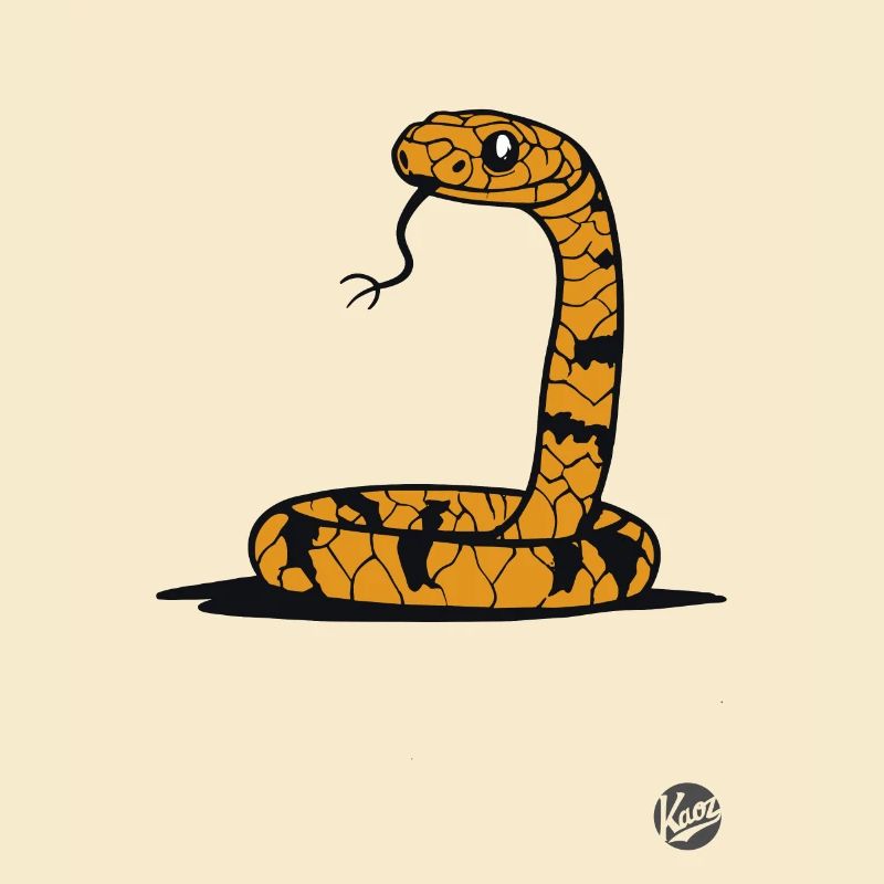 Funny Cartoon Snake
